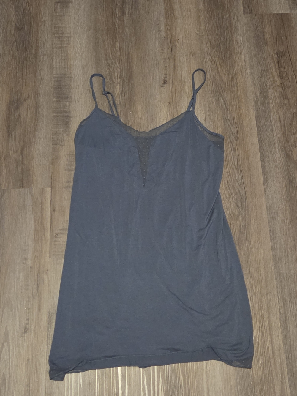 Victoria's Secret Navy Lace-Trim Nightgown